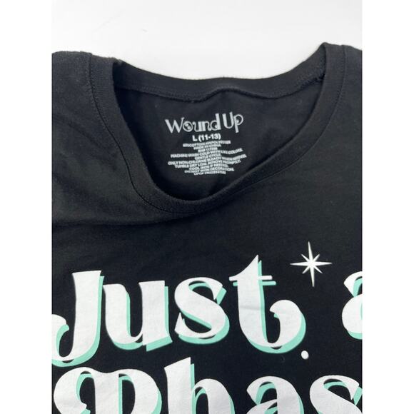Wound Up Just a Phase Women's Cut Tshirt Pre-Owned great condition Moon Phase - Picture 5 of 5